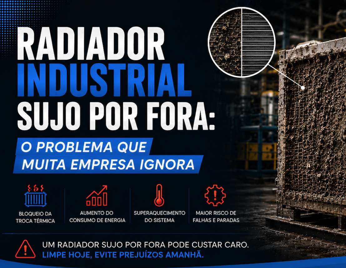 Radiador Industrial Sujo por Fora: O Problema Que Muita Empresa Ignora